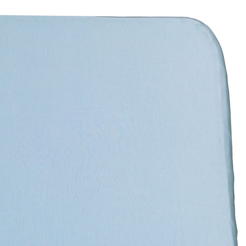 Cotton Compact Size Crib Sheets - Blue - Set of 4