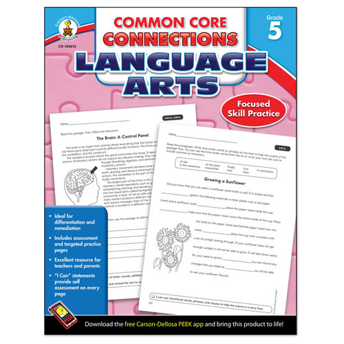 Common Core Connections Language Arts Grade 5