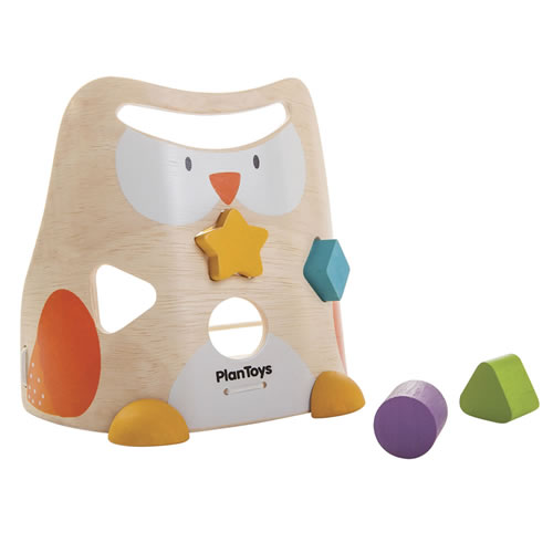 Toddler Wooden Shapes and Colors Owl Sorter