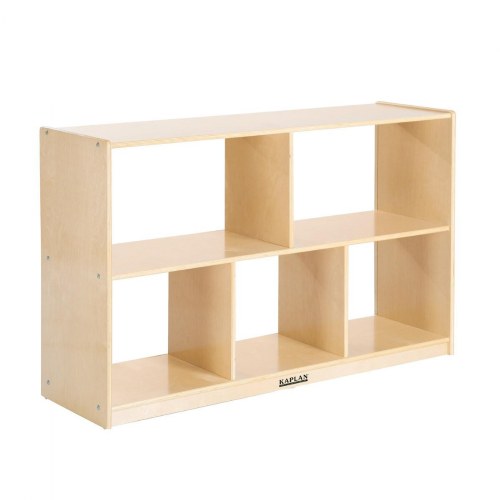 Carolina Birch Plywood  5-Compartment Storage Unit with Acrylic Back - 30" Height