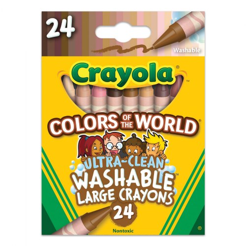 Crayola® Colors of the World Ultra-Clean Washable Large Crayons