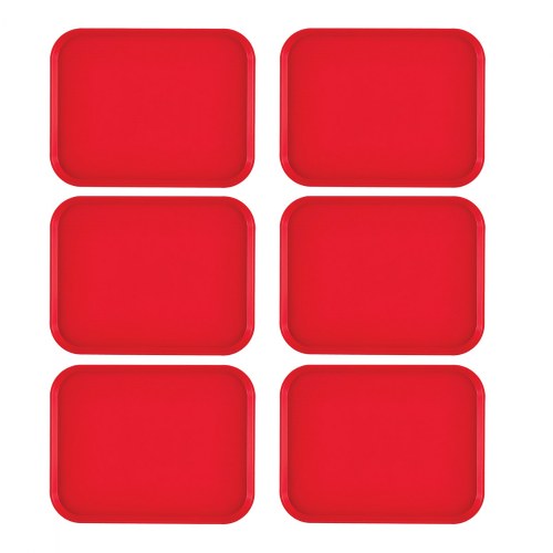 Red  Set of 6