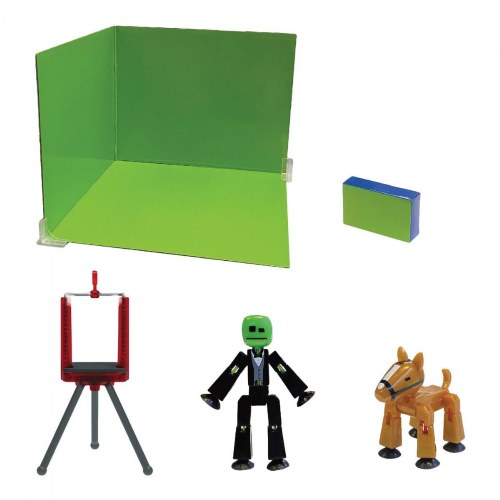 Stikbot Zanimation Studio with Pet - Includes 2 Stikbots, 1 Horse Stikbot, 1 Phone Stand and 1 Reversible Backdrop - in Eco-Friendly Packaging, Figures - Canada