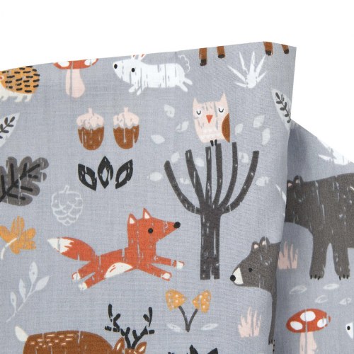Boppy Pillow Gray Forest Animals