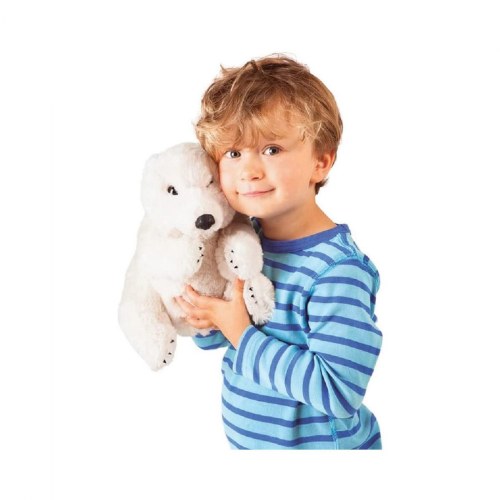 Sitting Polar Bear Hand Puppet