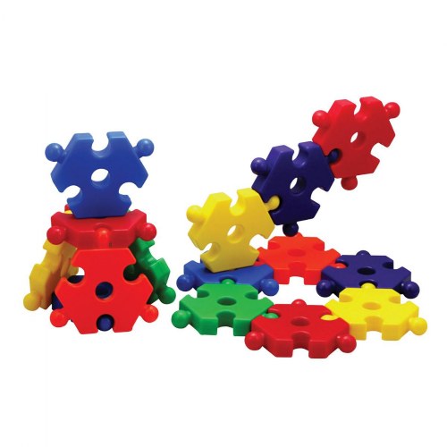 Jumbo Hexagon Manipulative Set - 48 Pieces