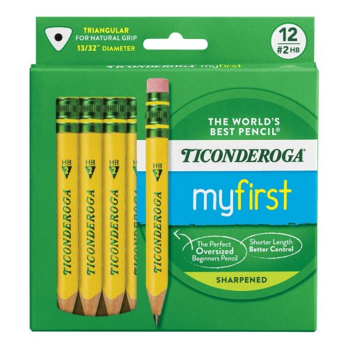 My 1st Ticonderoga Jr. Pencils & Sharpener 36 Count
