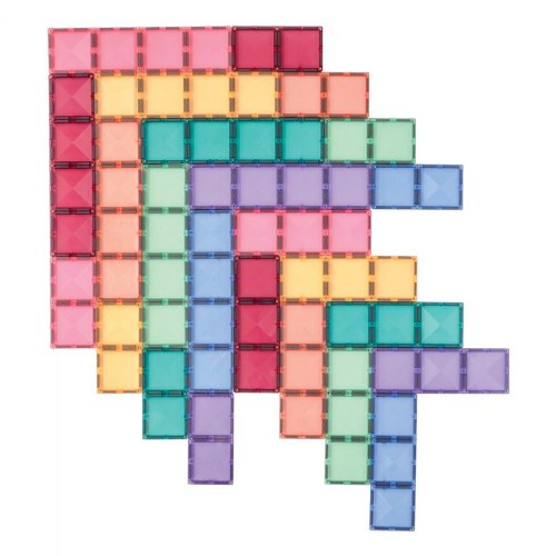 Colorful Magnetic Tiles Rectangle Pack - 24 Pieces