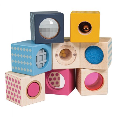 Wooden Sensory Blocks - Set of 8