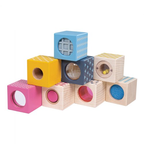 Wooden Sensory Blocks - Set of 8