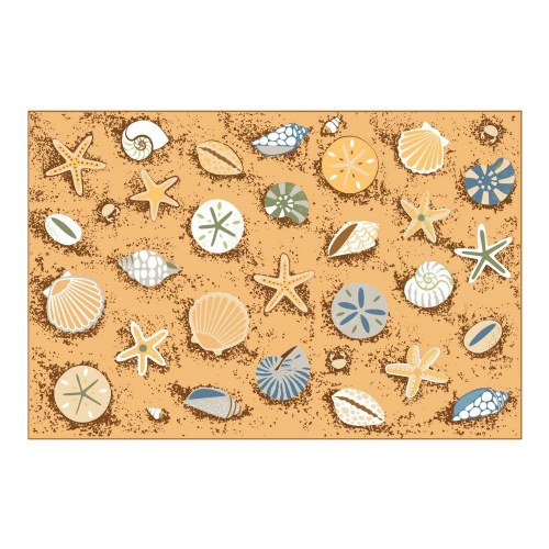 Seating Seashells Carpet - 8' x 12' Rectangle