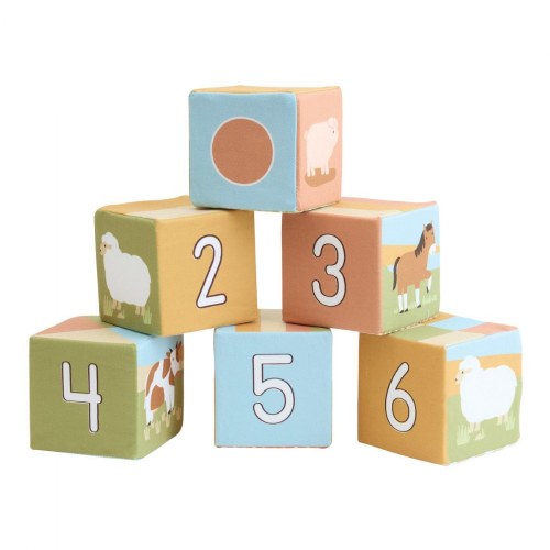 Farm Animal Soft Blocks - 6 Pieces