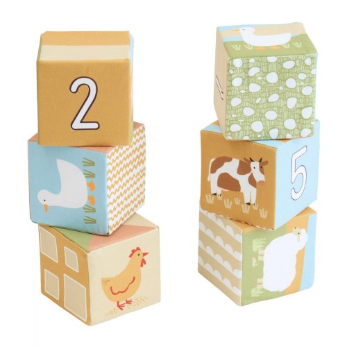 Farm Animal Soft Blocks - 6 Pieces