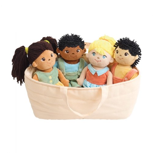 Multicultural Soft Dolls - Set of 4
