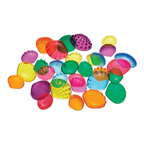 Transparent Tactile Shells - 108 Pieces