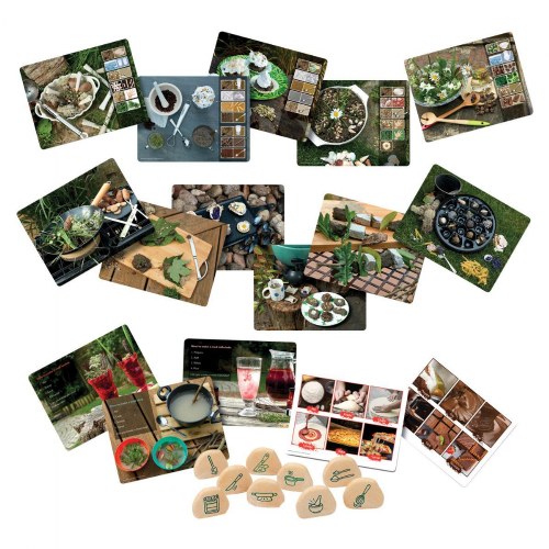 Sensory Mud Kitchen Play Stones and Activity Cards