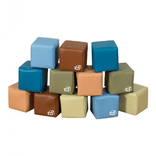 Toddler Soft Blocks - Set of 12 - Woodland