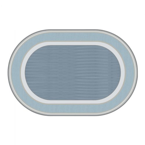 Sense of Place Highland Stripe Carpet - Blue - 4' x 6' Oval