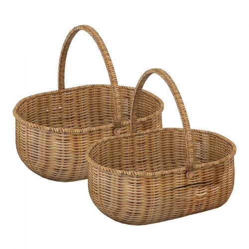 Wicker Storage Basket - Set of 2