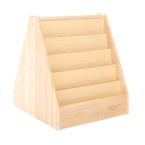 Maple 5-Shelf 2-Sided Book Display