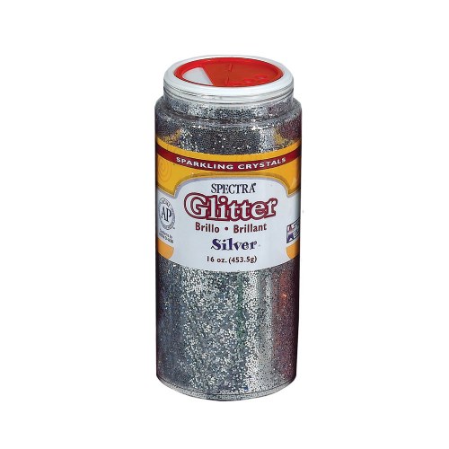 16 oz. Glitter with Shaker Top - Silver