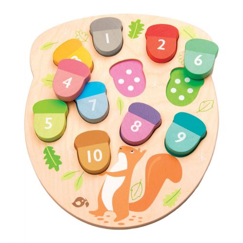 How Many Acorns? Count & Match Game