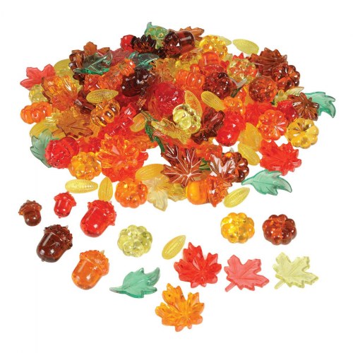 Leaves and Seeds Counters - 144 Pieces