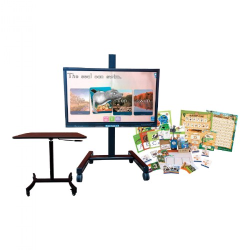 Interactive Zoo Panel with Mobile Stand, Letters Alive, Math Alive, and Kit Table