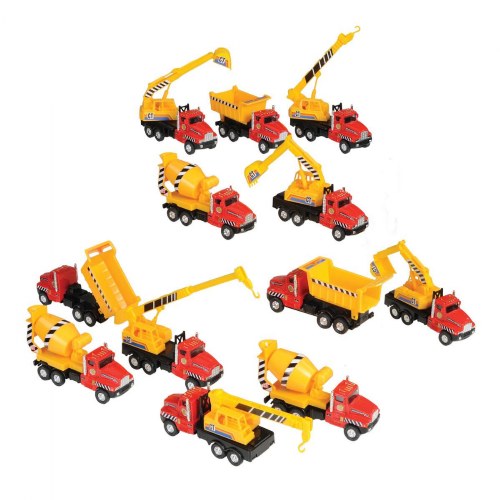 Pullback Construction Vehicles - Set of 12