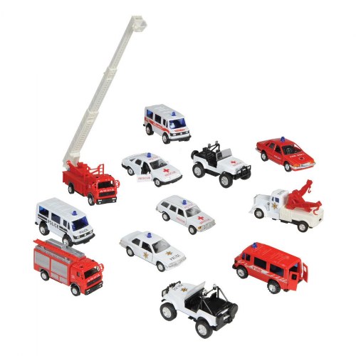 Pullback Emergency Vehicles - Set of 12