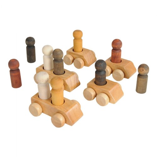 Wooden People & Vehicles Sets