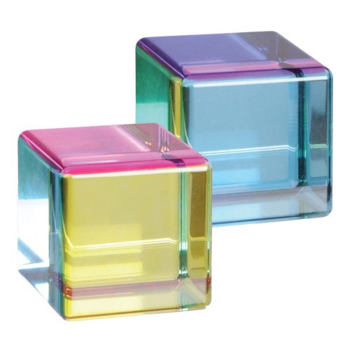 Multi-Color Solid 2" Cubes