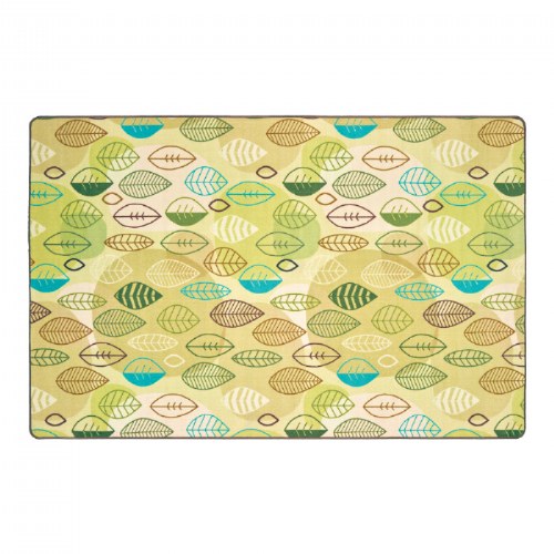 Peaceful Spaces Leaf Rug - Tan - 6' x 9' Rectangle