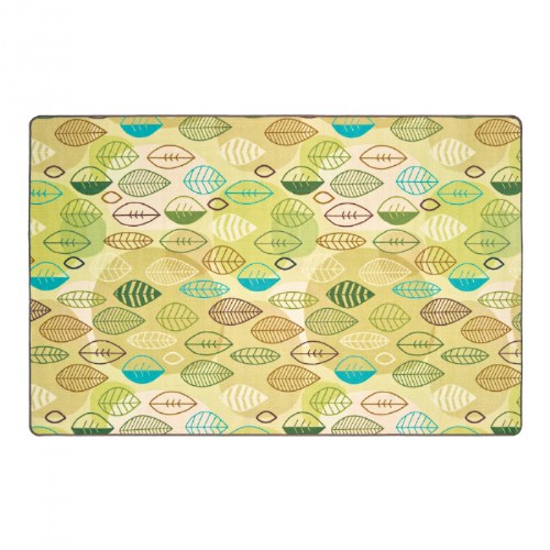 Peaceful Spaces Leaf Rug - Tan - 8' x 12' Rectangle