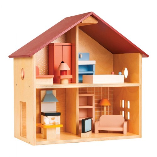 Furnished Wooden Classic Dollhouse