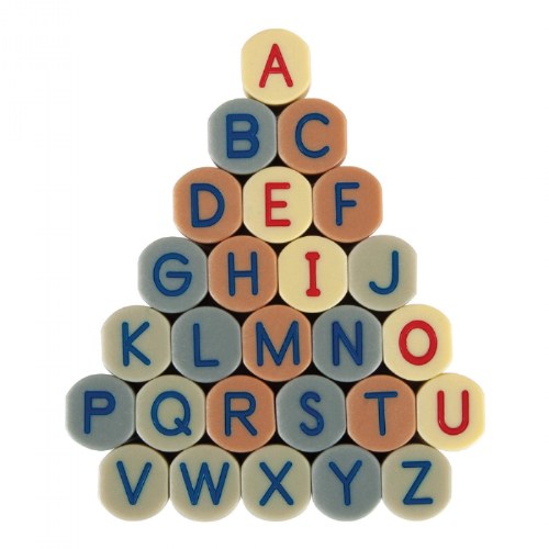 Uppercase Alphabet Stamping Stones - 26 pieces