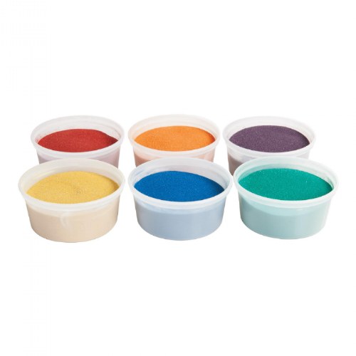 Colored Sand Art Assortment � 6 One-Pound Containers