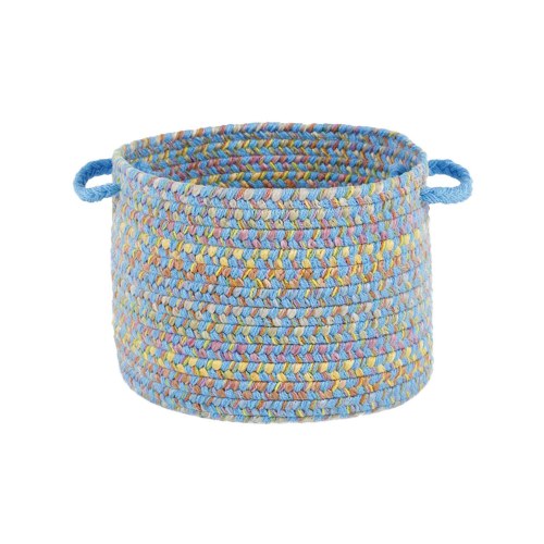 Soft Storage Basket - Aqua Blue - 10" x 8"
