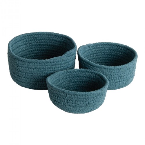 Soft Storage Nesting Baskets - Ocean Blue - Set of 3