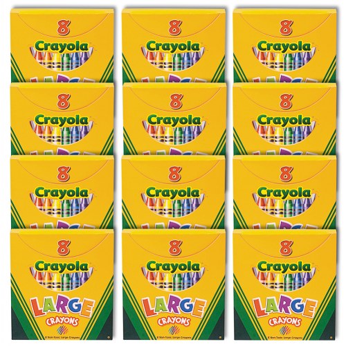 Large 8-Count Crayola® Crayon Classpack - 12 Boxes
