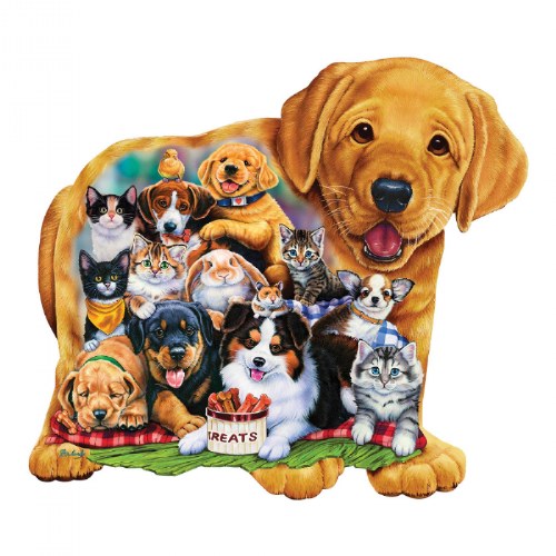 Puppy Pals Shaped Puzzle - 100 Pieces