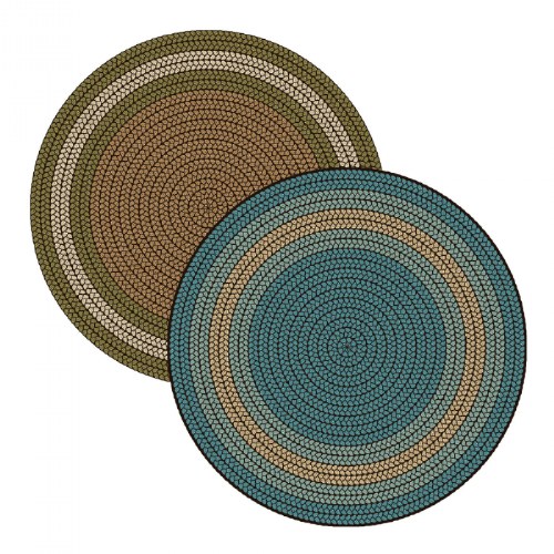 Braidful in Nature - 6' Round Carpets