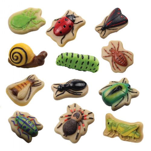 Sensory Play Stones: Bugs - 12 Pieces