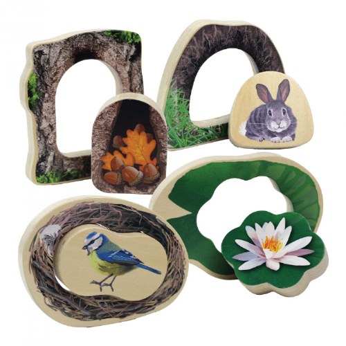 Who's Hiding? Woodland Animal Puzzles - Set of 4