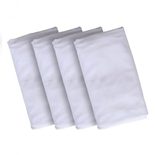 Lightweight Compact Crib Sheets - Set of 4 - White