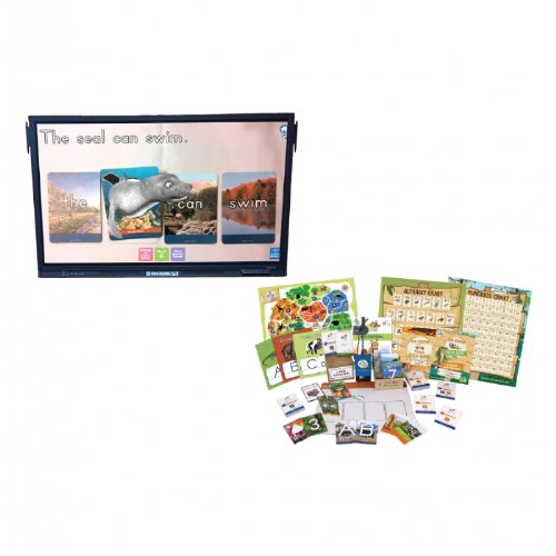 Interactive Zoo Panel with Wall Mount, Letters Alive and Math Alive Kit
