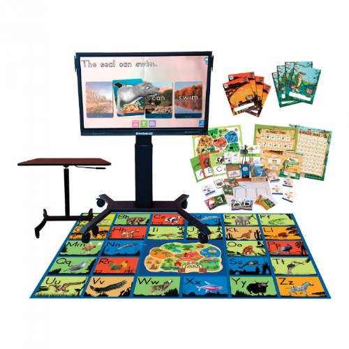 Interactive Zoo Panel with Motorized Stand, Letters Alive, Math Alive, Rug, Journals and Kit Table (PK)