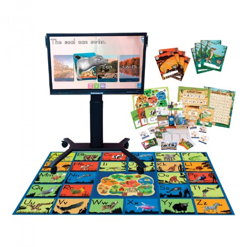Interactive Zoo Panel with Motorized Stand, Letters Alive, Math Alive, Rug, and Journals (K)