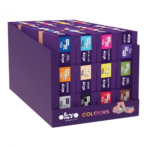 Colored Air-Dry Clay Class Pack - 240 Individual Packs