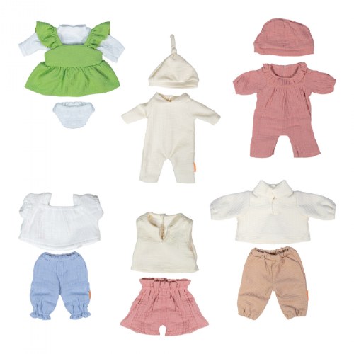 6 Outfits for Dolls up to 15"